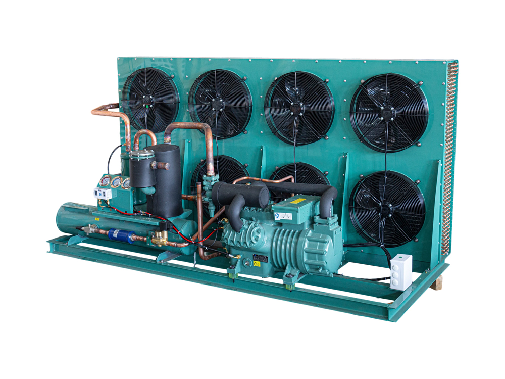 Unità condensante a imballaggio aperto con compressore a due stadi da 30 HP
